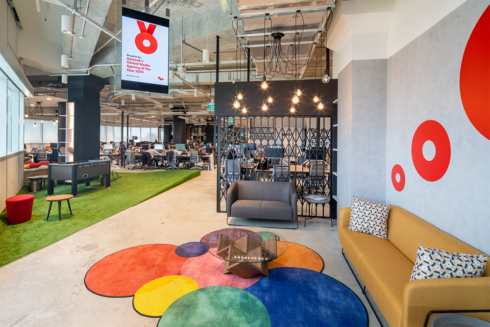 Omnicom’s workplace in Singapore - 100% agile workplace